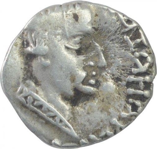 Silver Drachma of Nahapana of Kshaharata Family of Western Kshtrapas.