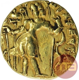 Rare Gold Dinar Coin of Kumaragupta I of Gupta Dynasty of Archer type.