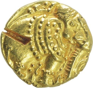 Gold Gajapati Pagoda Coin of Western Ganga Dynasty.