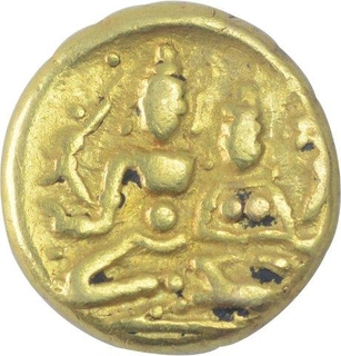 Gold Varaha Coin of Pratapadevaraya I of Vijayanagara Empire.