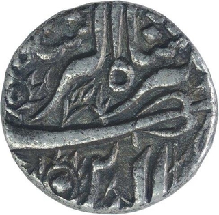 Silver One Rupee Coin of Jahangir of Delhi Mint of Khurdad Month. 