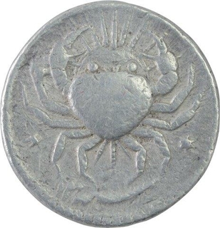 Silver Zodiac Rupee Coin of Jahangir of Ahmadabad Mint.