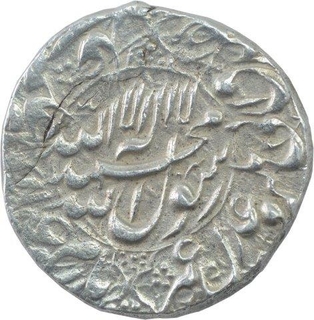 Silver One Rupee Coin of Shah Jahan of Akbarabad Mint. 