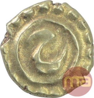 Gold Fanam Coin of Tipu Sultan of Patan Mint of Mysore Kingdom.