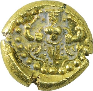 Gold Pagoda Coin of Rani Lakshmi Bayi of Travancore State.