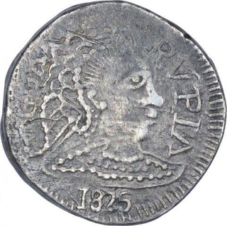 Silver One Rupia Coin of Joao of Goa of Indo Portuguese. 