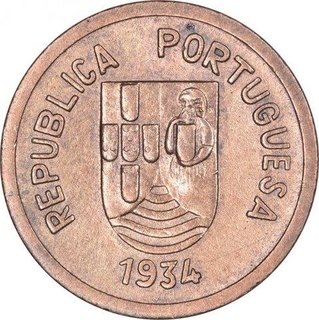 Bronze One Tanga Coin of Indo Portuguese.