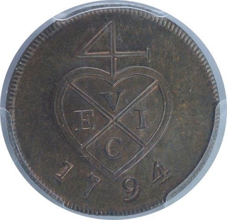 Copper Half Pice Coin of Bombay Presidency.