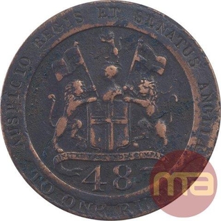 Copper Dub Coin of Madras Presidency.