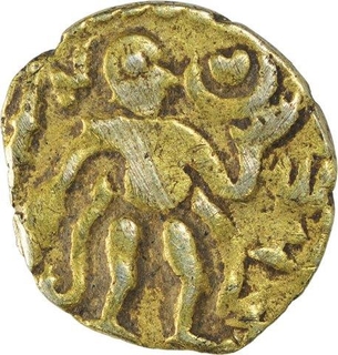 Gold Aka Coin of Srilanka of Raja Raja I of Chola Empire.