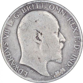 Silver One Florin Coin of Edward VII of Great Britain.