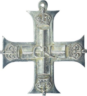 Silver Military Cross Medal of King George VI of British India.