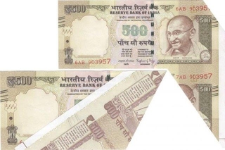 Extremely Rare Butter Fly Error of 500 Rupees