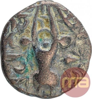 Debased Gold Dinara Coin of Loharas of Kashmir.