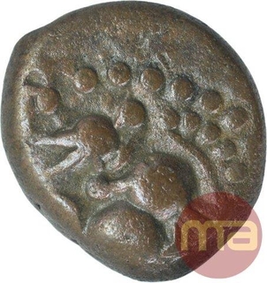 Copper Jital of Devaraya I of Sangama Dynasty Vijayanagara Emprie.