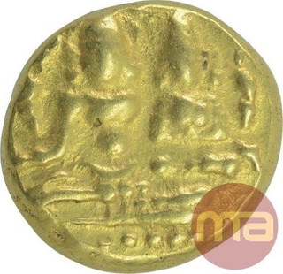 Gold Varaha Coin of Devaraya I of Vijayanagar Empire.