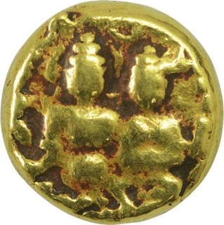 Gold Varaha Coin of Devaraya I of Vijayanagar Empire.