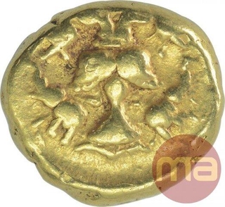 Gold Varaha Coin of Achutharaya of Tuluva Dynasty of Vijayanagara Empire.