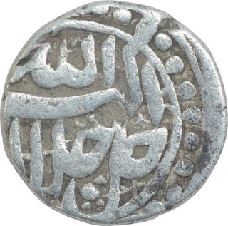 Silver Half Rupee Coin of Akbar of Kabul Mint of Mihr Month. 