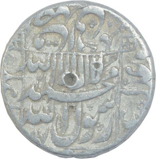 Silver One Rupee Coin of Shahjahan of Daulatabad Mint.