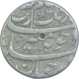 Silver One Rupee Coin of Aurangzeb Alamgir of Multan Mint.