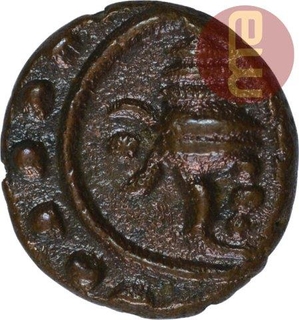 Copper One Cash Coin of Rama Varma III of Travancore State.