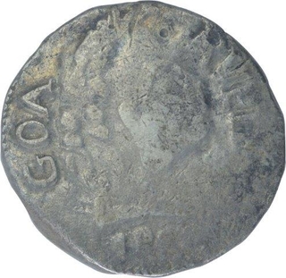 Silver One Rupia Coin of Goa of Indo Portuguese. 