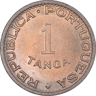 Bronze One Tanga Coin of Indo Portuguese.