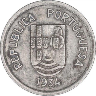 Copper Nickel Four Tanga Coin of Indo Portuguese.