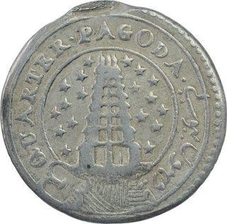 Silver Quarter Pagoda Coin of Madras Presidency.