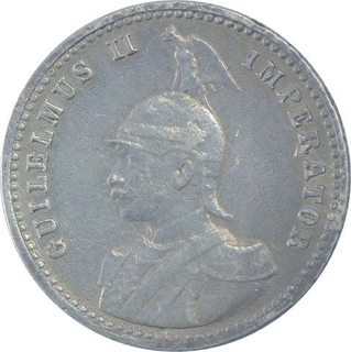 Silver Quarter Rupie Coin of Kaiser Wilhelm of German East Africa.