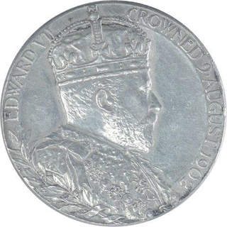 Silver Coronation Medal of Edward VII & Queen Alexandra of United Kingdom.