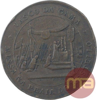 Copper Quarter Tanga Token of Indo Portuguese.