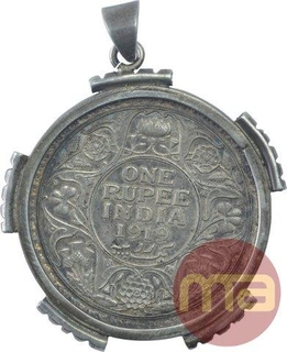 Silver Coin Pendent of King George V of 1919.