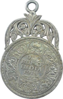 Silver Coin Pendent of King George V of 1918.