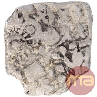 Punch Marked Silver Karshpana Coin of  Maurya Dynasty.