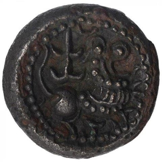 Copper Coin of Vishnukundin Dynasty of Loin Type.