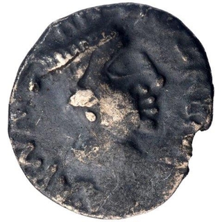 Silver Drachma Coin of Nahapana of Western Kshatrapas.