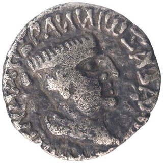 Silver Drachma Coin of Nahapana of Western Kshatrapas.