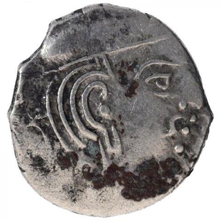 Silver Drachma Coin of Rudrasimha III of Western Kshatrapas.