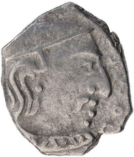 Silver Drachma Coin of Chandragupta II of Gupta Dynasty.