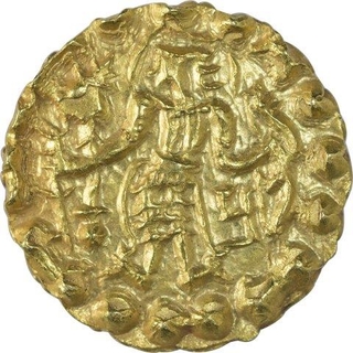 Gold Dinar Coin of Samatata of Post Gupta.