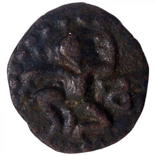 Copper Kasu Coin of Kulottunga I of Chola Empire.