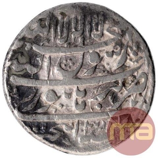 Silver One Rupee Coin of Shah Jahan of Burhanpur Mint.