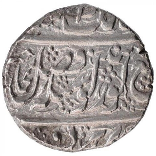 Silver One Rupee Coin of Sri Amritsar Mint of Sikh Empire.