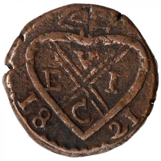 Copper Half Pice Coin of Bombay Presidency.