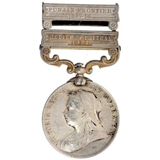 Silver Indian General Service Medal of Queen Victoria of 1895.