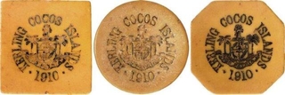 Keeling Cocos Islands Tokens of 1913.