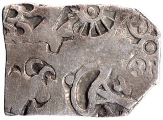 Punch Marked Silver Karshapana Coin of Maghada Janapada.