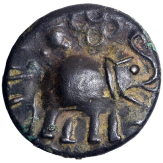 Rare Potin Coin of Kaushikiputra Satakarni of Satavahana Dynasty.